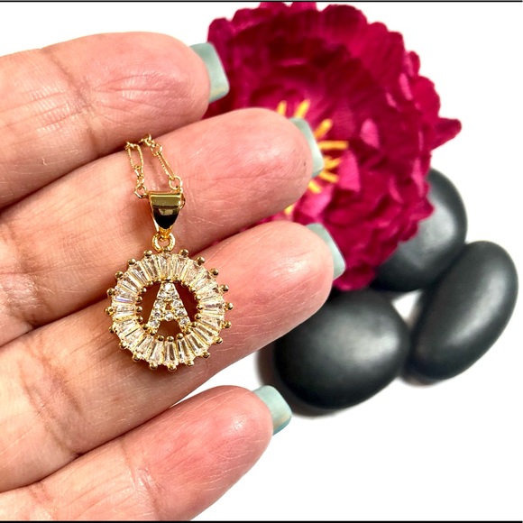 Initial A Necklace, Letter A, Personalized A, Boho - Picture 3 of 9